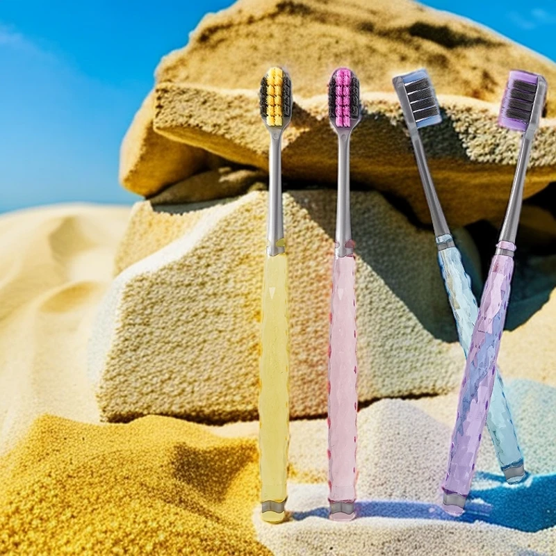 KAMEIER/卡玫尔轻奢水晶手柄家用软毛家庭装情侣护龈洁齿男女通用