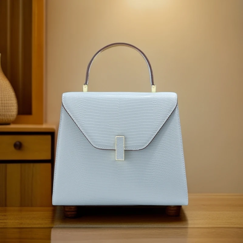 高级感2024新款真皮欧美时尚简约单肩斜挎包百搭气质手提包