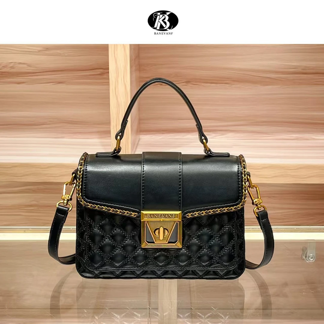 新款菱格手提小方包简约百搭款单肩斜挎包跨境热卖女包