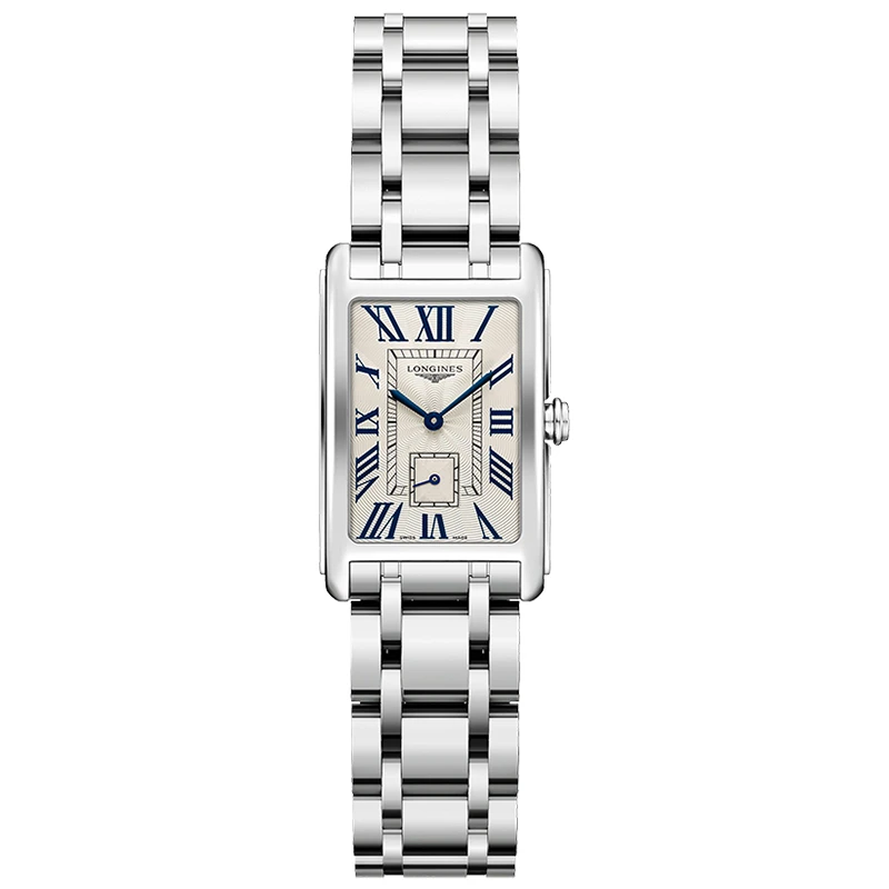 99新 Longines/浪琴 黛卓中号/全套/白盘罗马/表径20.8-32mm/女士
