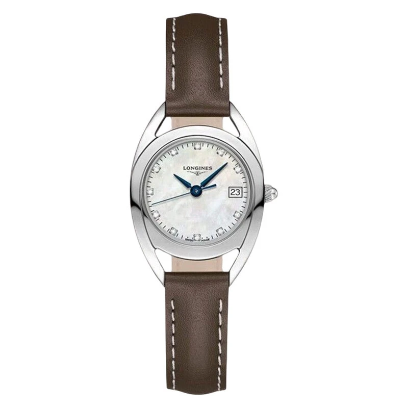 99新 Longines/浪琴 骑士系列/全套/贝母钻刻/表径30mm/公价12800