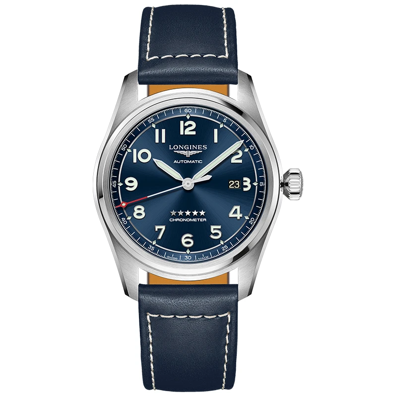 99新 Longines/浪琴 先行者811/蓝盘/全套盒卡/表径42