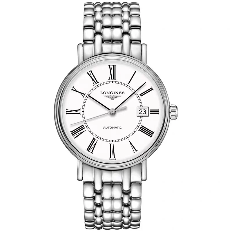 99新 Longines/浪琴 瑰丽921/全套/白盘罗马/表径38.5mmm/男士