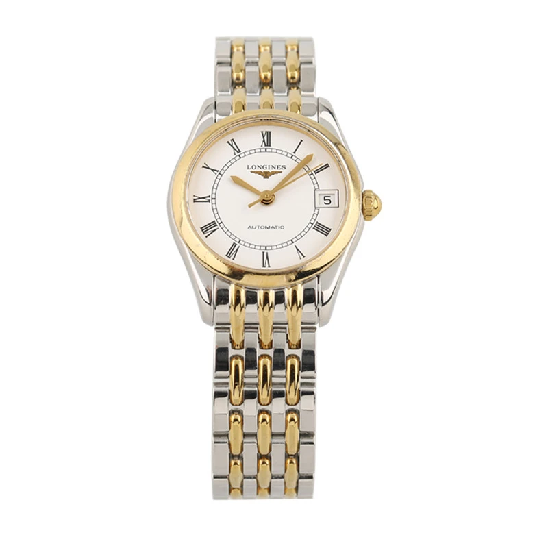 99新 Longines/浪琴 雅致398/全套/镀金罗马/表径25mm/公价13900