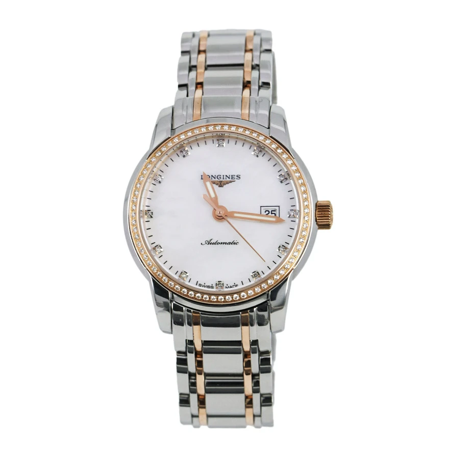 99新 Longines/浪琴 索伊米亚563/全套/满钻/表径30mm/