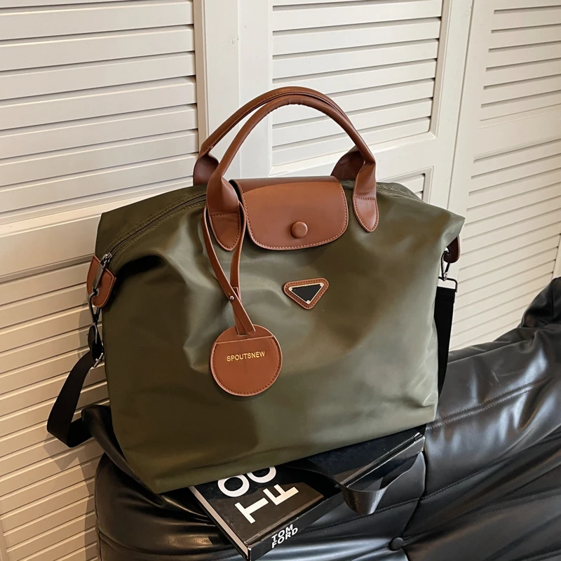 大容量出差健身包女出差包网红轻便单肩简约斜挎包潮流旅行包包