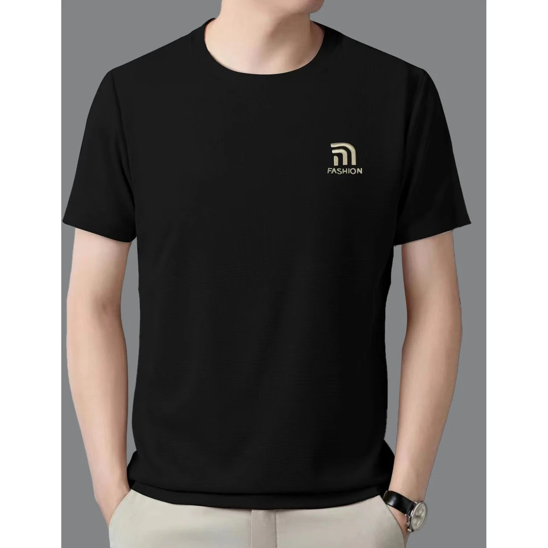 新款男士短袖休闲百搭夏季半袖薄款速干百搭宽松时尚运动圆领T恤