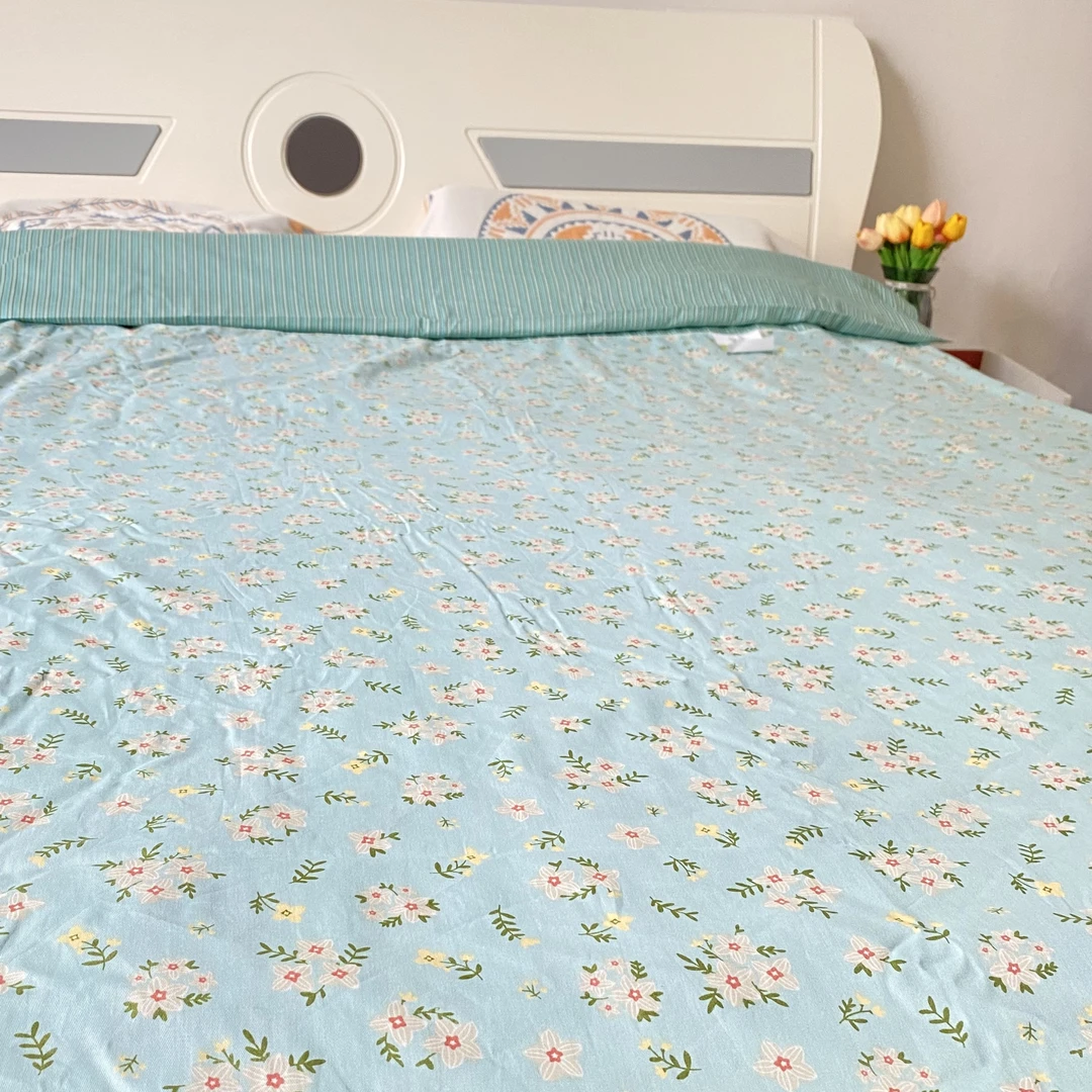 【AB款小碎花】100%纯棉全棉斜纹新款单双人加厚保暖全棉被套被罩