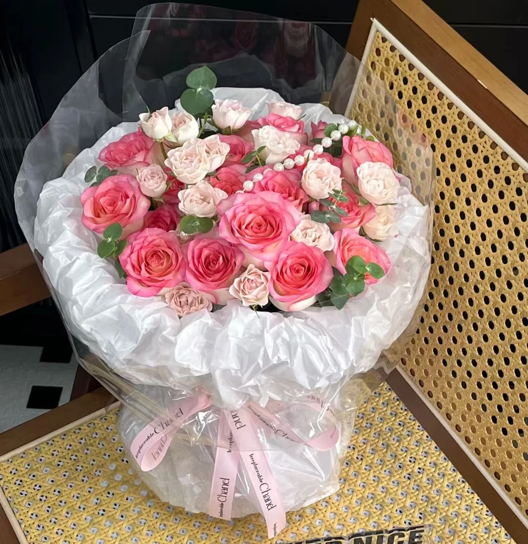 【玫瑰双拼套餐】洛神玫瑰+紫玫瑰+香水百合+折射泡泡一单包邮