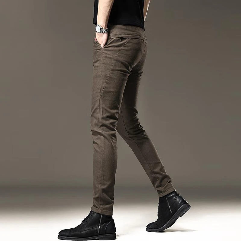 秋季新款2025高端休闲裤男款韩版修身小脚弹力潮流百搭休闲长裤子