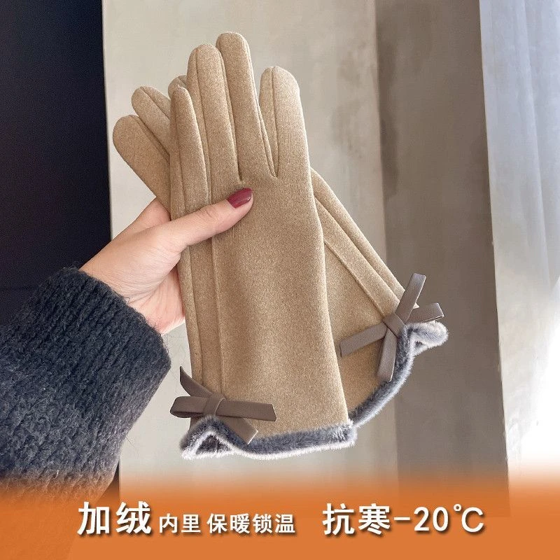 【新疆包邮】手套女冬季开车手套加厚加绒保暖秋季骑行手套防风法