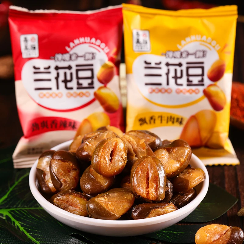 【30包】兰花豆香酥蚕豆酥脆香辣牛肉味解馋下酒休闲小零食