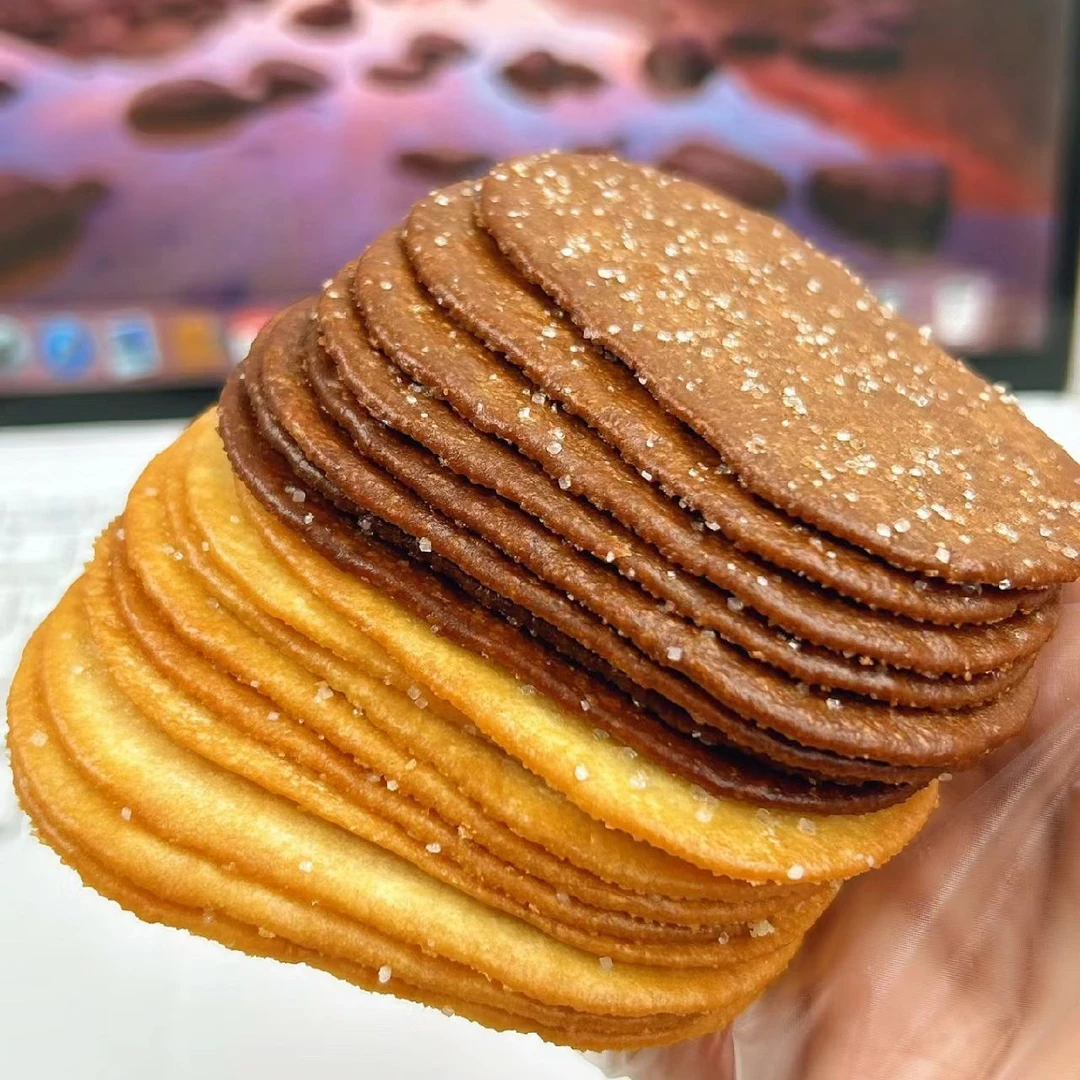 【到手1箱】巧克力薄脆饼干椰奶味饼干薄脆茶点休闲零食酥脆营养