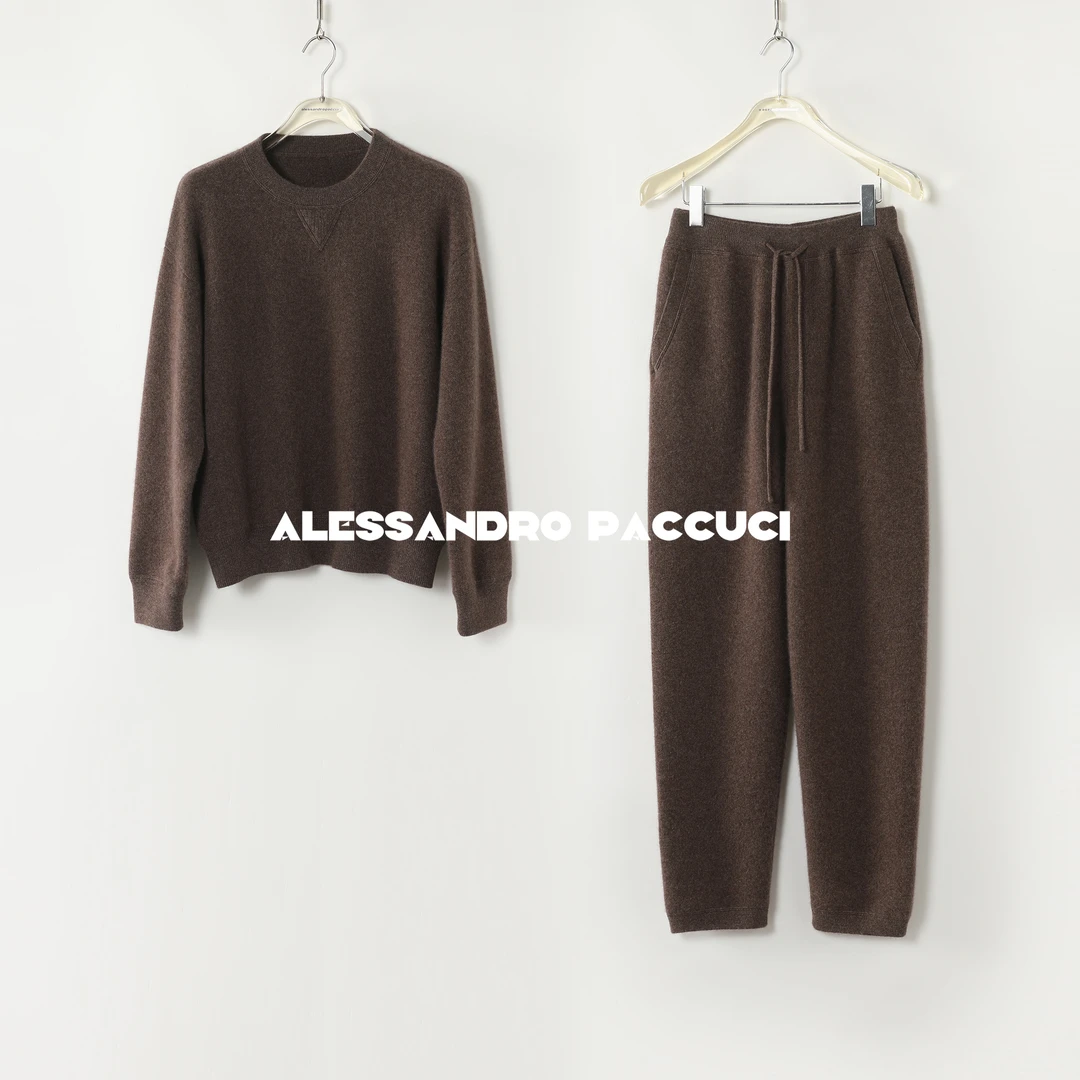 AP洛哥44238ST/44226KC【轻絮】100羊绒柔软套头衫/裤子2024冬