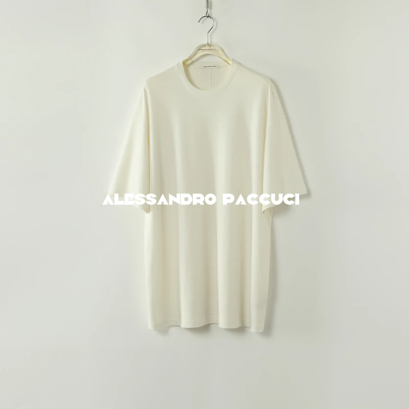 AP洛哥52005TT【逸简】高支长绒棉圆领纯色柔软百搭通勤短袖T恤24夏