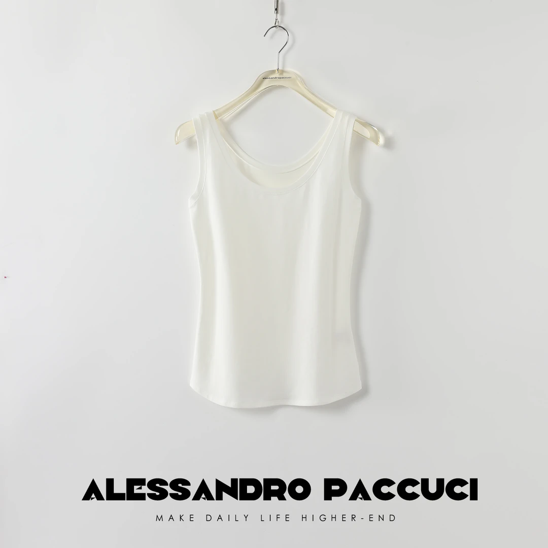 AP洛哥25811X  高含棉u领纯色 舒适做光极简风休闲内搭背心