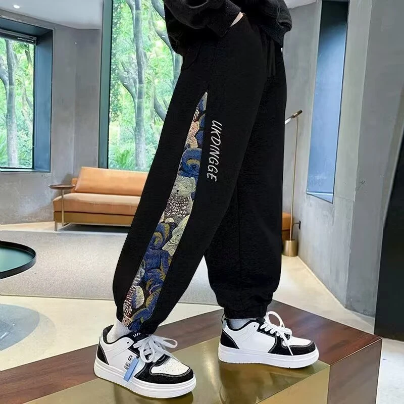 男童秋装裤子儿童秋季运动裤中大童休闲潮流长裤秋款男孩时尚卫裤