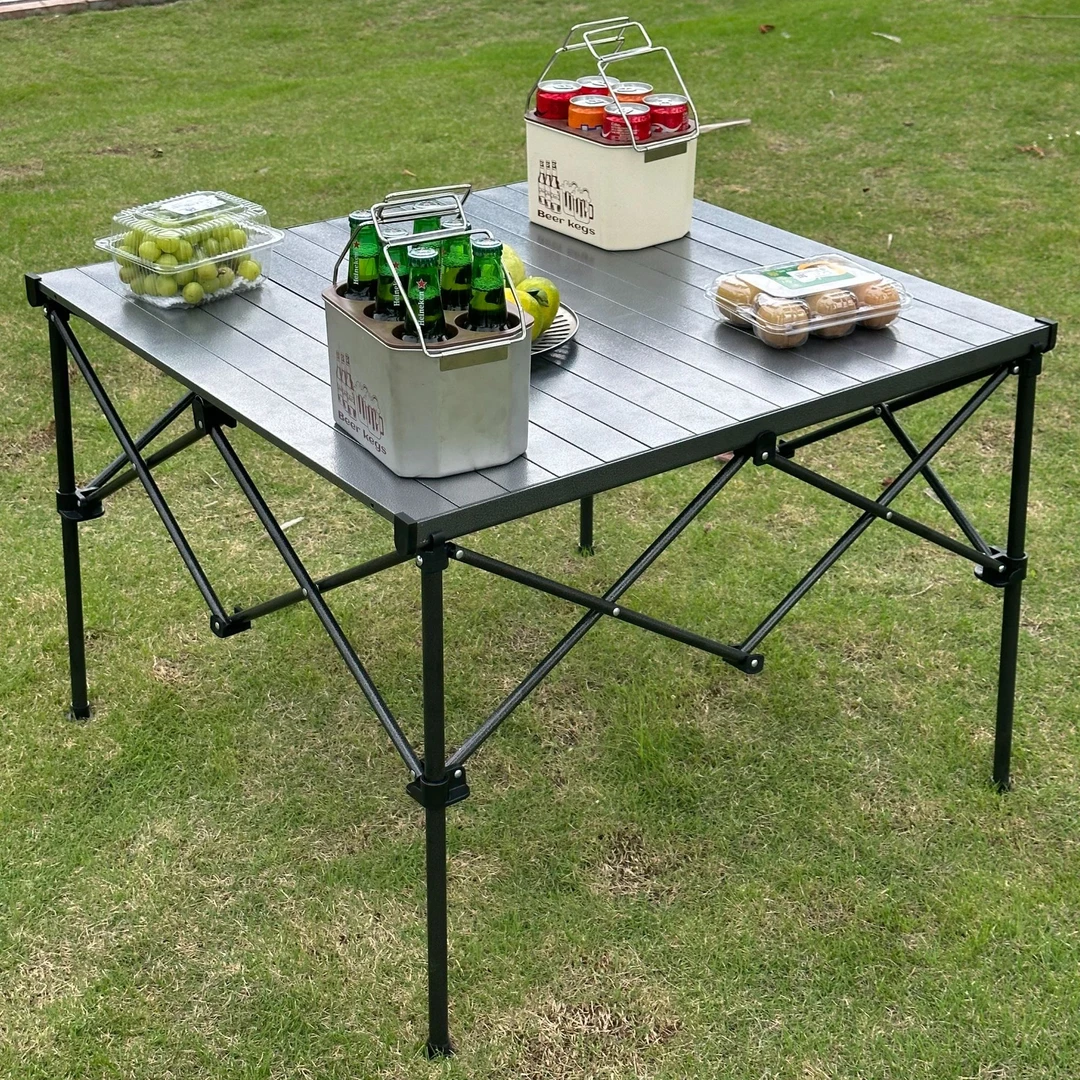 【升级款】铝合金折叠桌掼蛋桌便携户外围炉煮茶方桌餐桌牌桌麻将桌