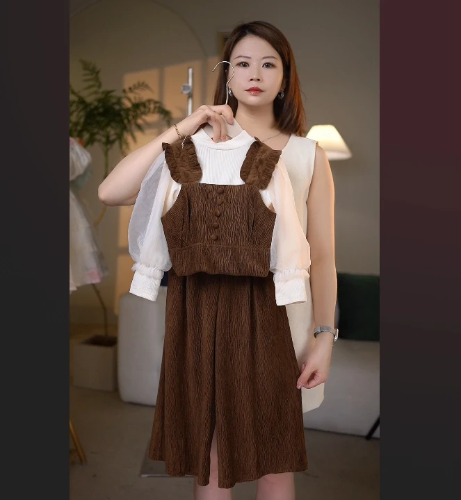 【蔓星】秋季套装2024新款女童初秋时尚甜美学院风套装Q24008