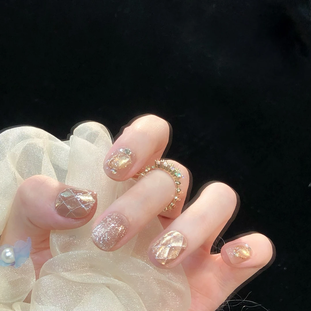 喵公子【星辰之钥】【设计师款】纯手工穿戴甲可拆卸美甲光疗甲