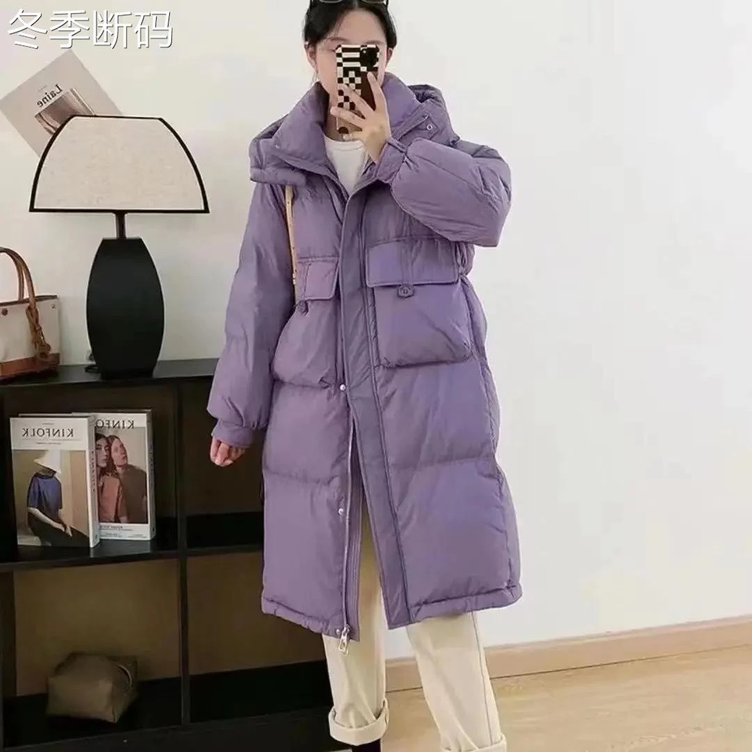 波司断码冬季断码羽绒服女中长款2023年新款爆款韩版宽松冬季加厚