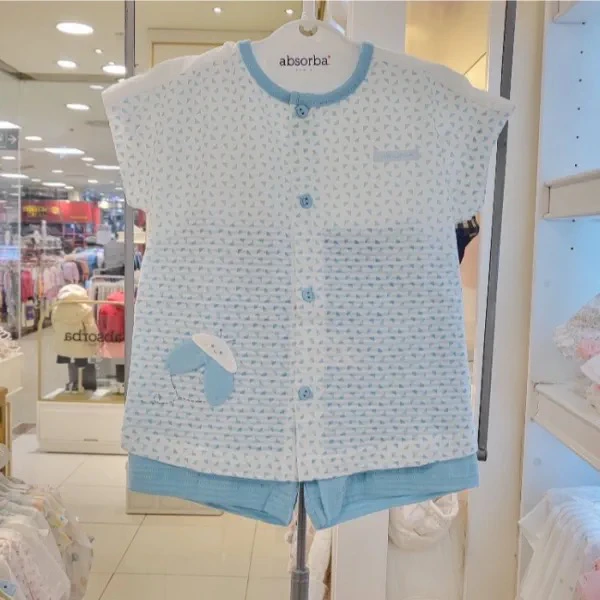 24025【纯原】韩国童装爱之宝超柔软夏款家居服套装