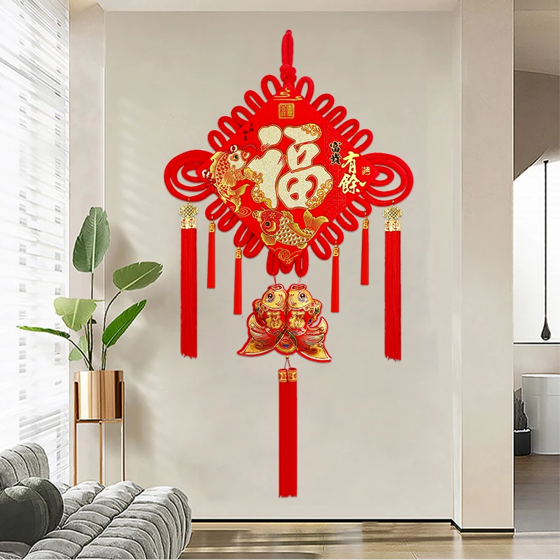 120*68新款中国结大号福字客厅电视背景墙玄关送礼新年乔迁新居