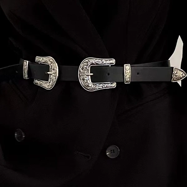 CG-04 双扣腰带复古时尚腰带