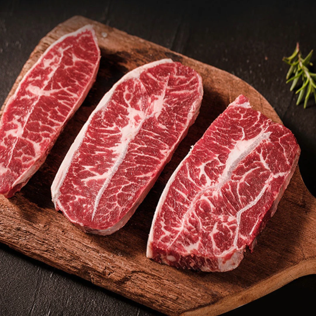 美国黑安格斯谷饲蓝标choice板腱109元/KG原切冷链美味