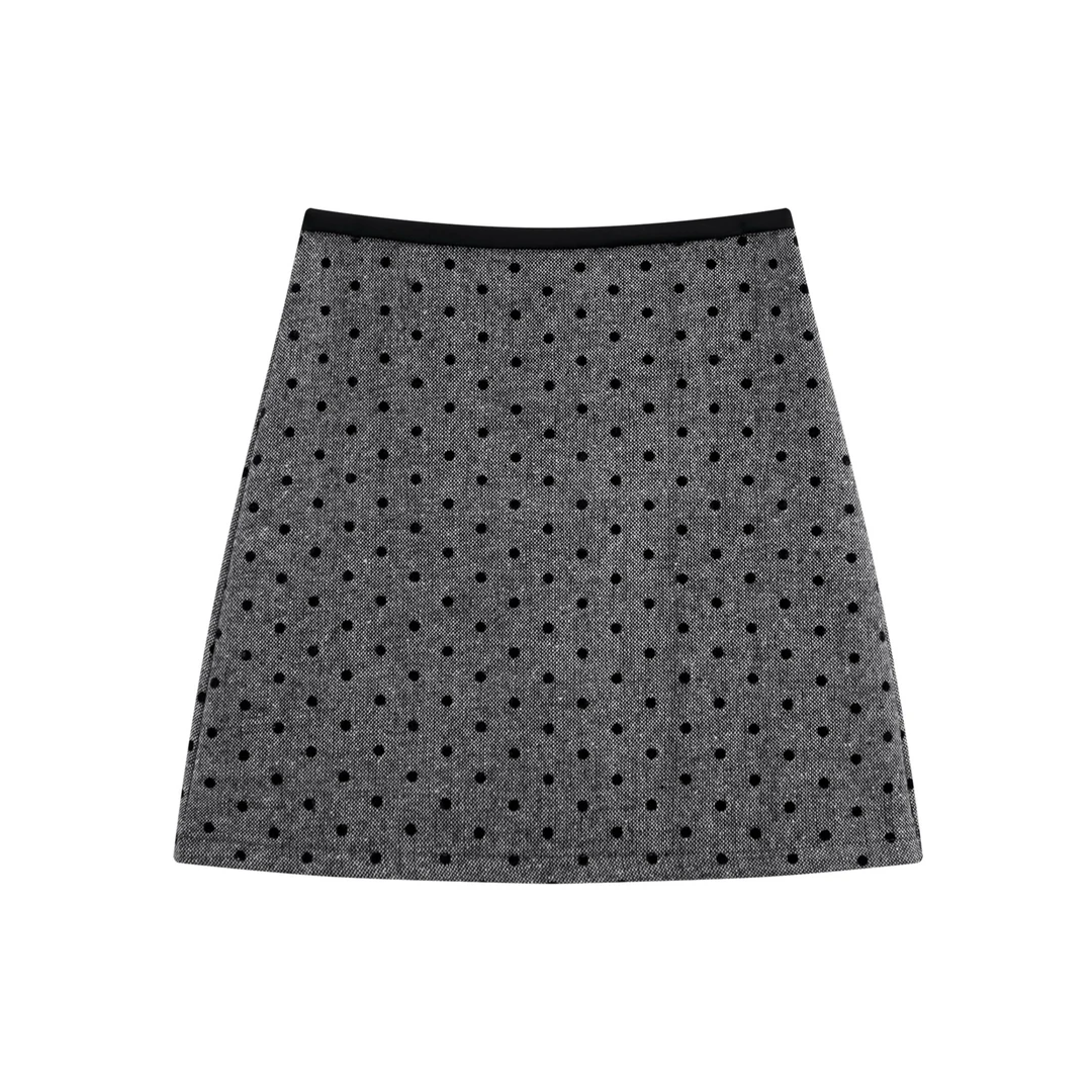 CHATS 波点A字半裙