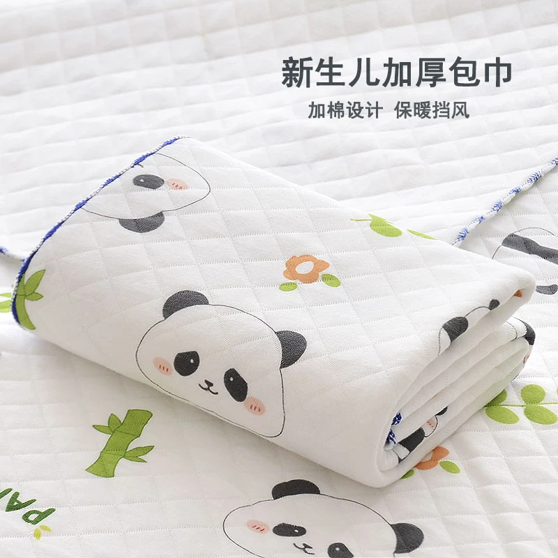 新生婴儿产房包单加棉加厚款纯棉春秋冬款包被宝宝包巾包裹布抱被
