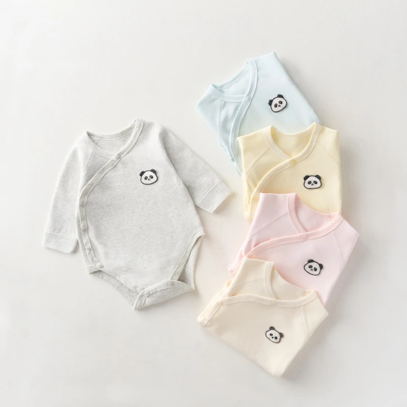 （拍2件送方巾）280克舒绒包屁衣婴儿衣服A类无骨三角哈衣纯棉长袖