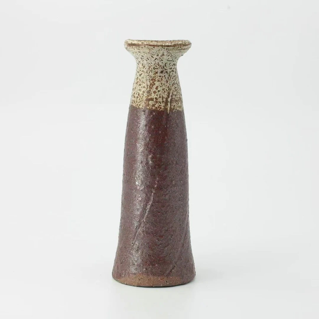 邱烧新傣陶手作--石黄哑色花器