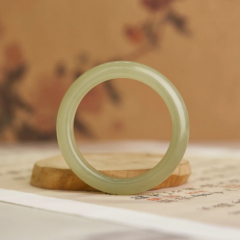 玉掌门-FL188-素玉和田玉晴水料平安镯