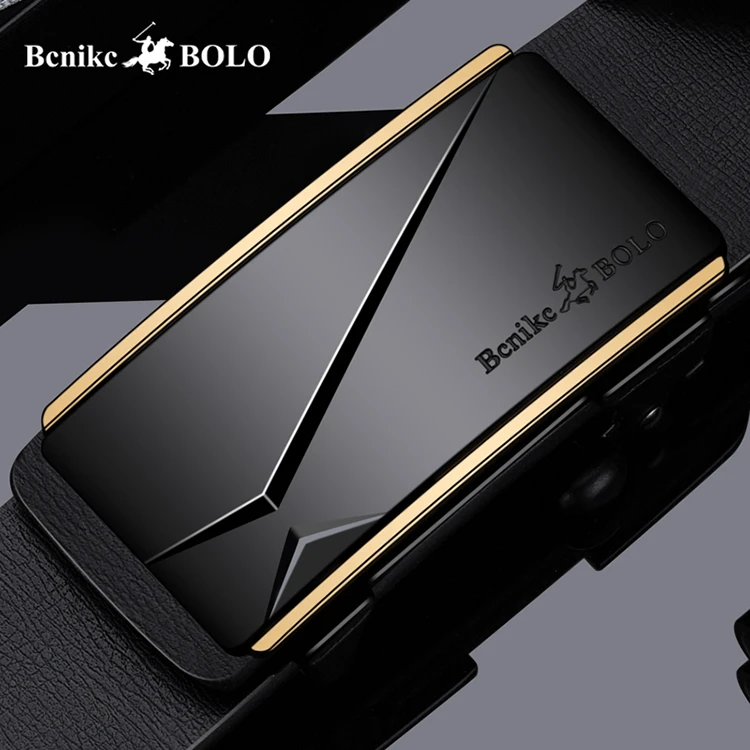 爸爸皮带男款真皮无牙扣腰带高档男士皮带中年商务百搭裤带内穿款