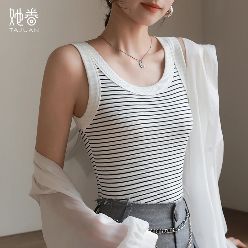 显瘦背心女夏季运动百搭薄款白色遮副乳性感女士弹力透气外穿上衣