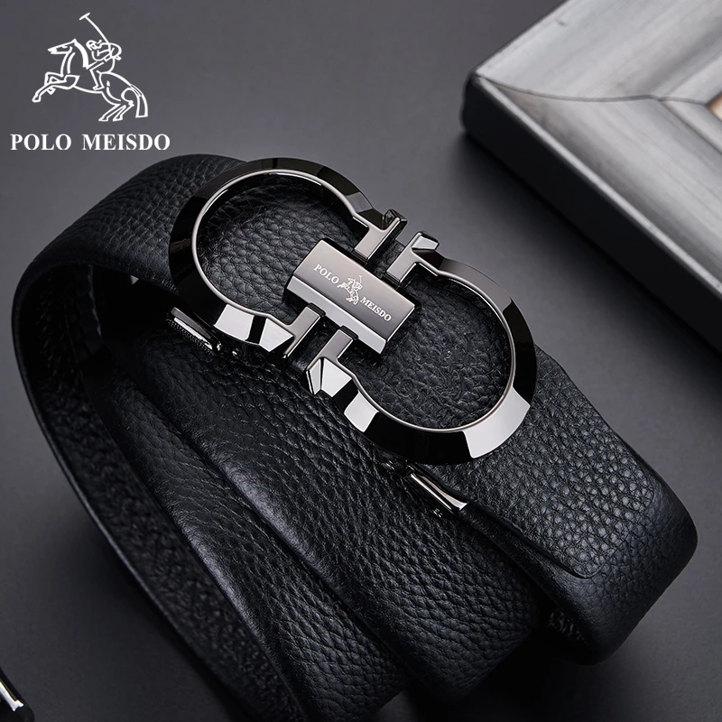官方正品保罗男款皮带2024新款洋气INS风真牛皮自动扣腰带上档次