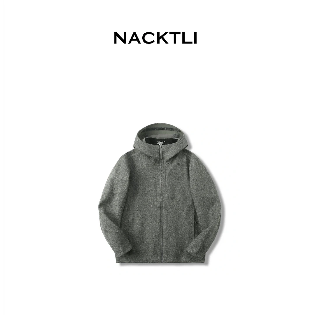 NACKTLI  外交官全压胶连帽夹克