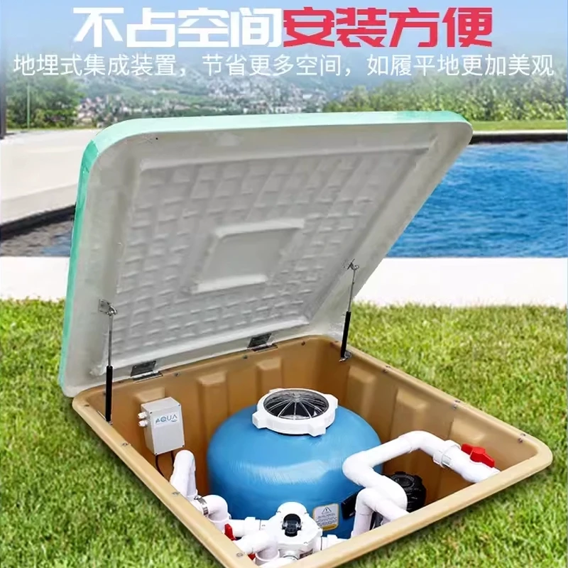 爱克沙缸水泵一体化地埋机 游泳池循环过滤设备地埋式一体机