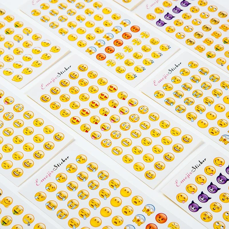 Emoji表情贴纸 苹果横版含新表情翻白眼含660个迷你小表情 12张入