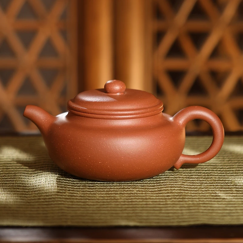 观复降坡泥仿古紫砂壶 茶壶 仿古壶 半手工 泥壶 茶壶