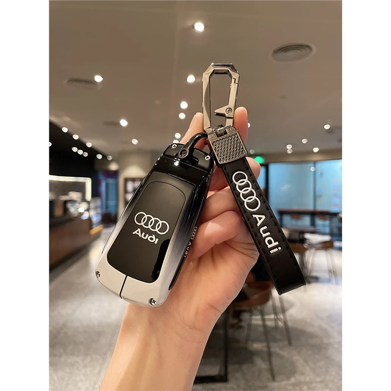 奥迪钥匙套a4l/a6l/q5l/a3/q3q2l/a7/q7车a8/q4壳扣包24款高级感
