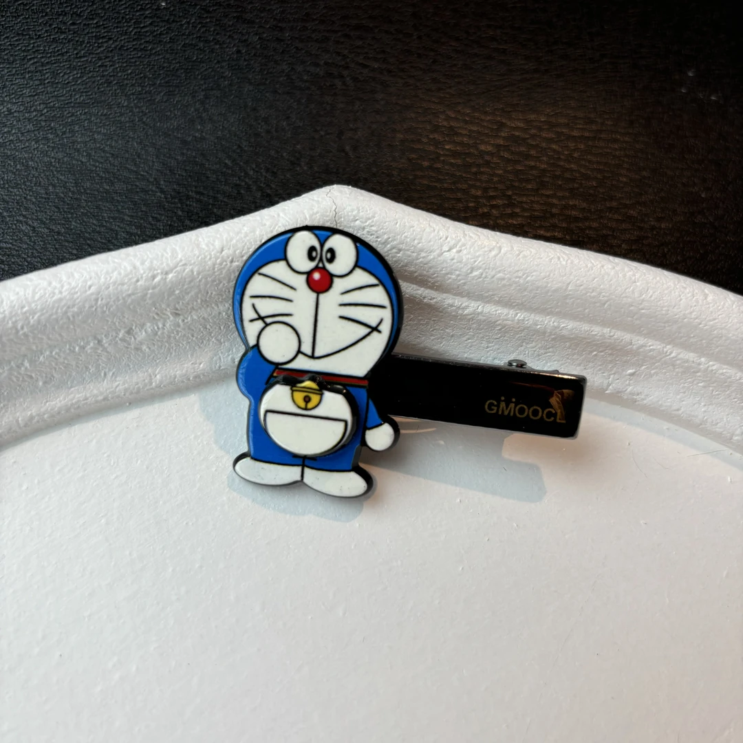 B283韩版醋酸卡通哆啦A梦卡通鸭嘴夹刘海夹侧边夹甜美可爱