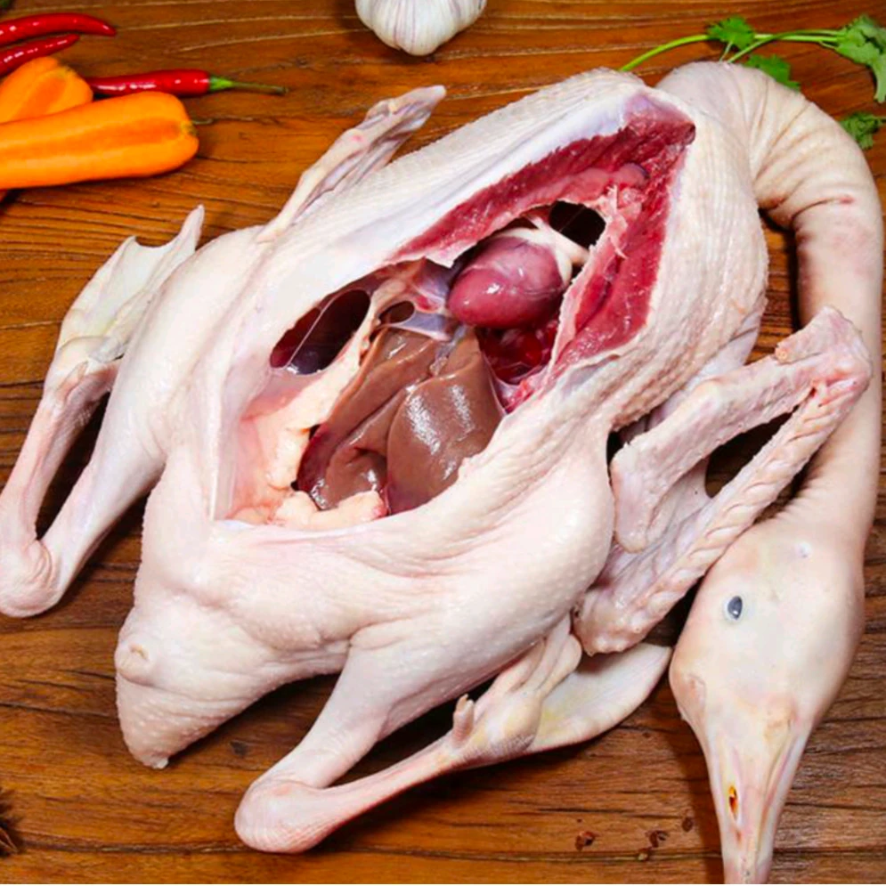 【2只大鹅】农家散养大白鹅，毛重16斤，净重8-10斤，带鹅心鹅肝