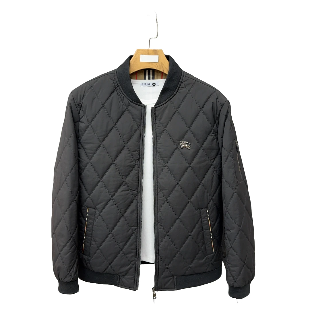 秋冬季新款2853男士休闲时尚轻奢百搭欧货棒球领薄棉夹克棉服外套