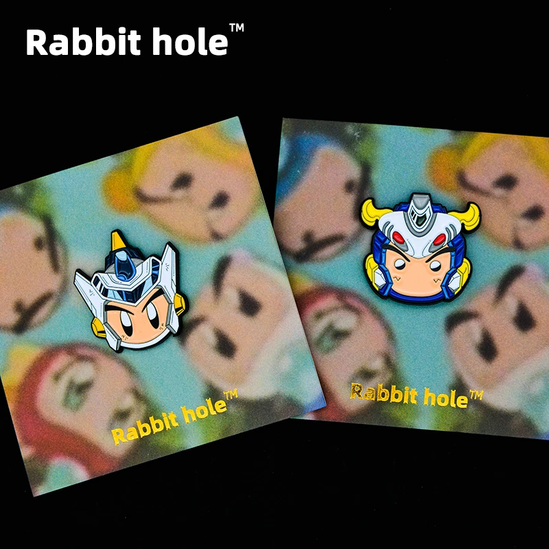 锌合金胸针 弹珠警察白宝徽章pins复古背包饰品蓝宝超弹人收藏