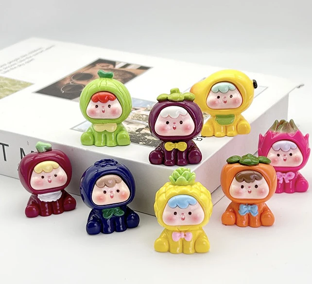 4代水果崽崽卡通风摆件diy树脂工艺品