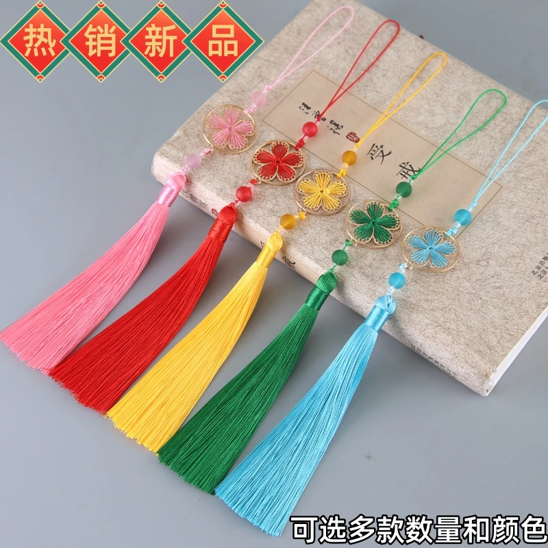 中国风流苏穗古风扇子吊坠花好月圆挂饰多色古典汉服旗袍压襟穗子