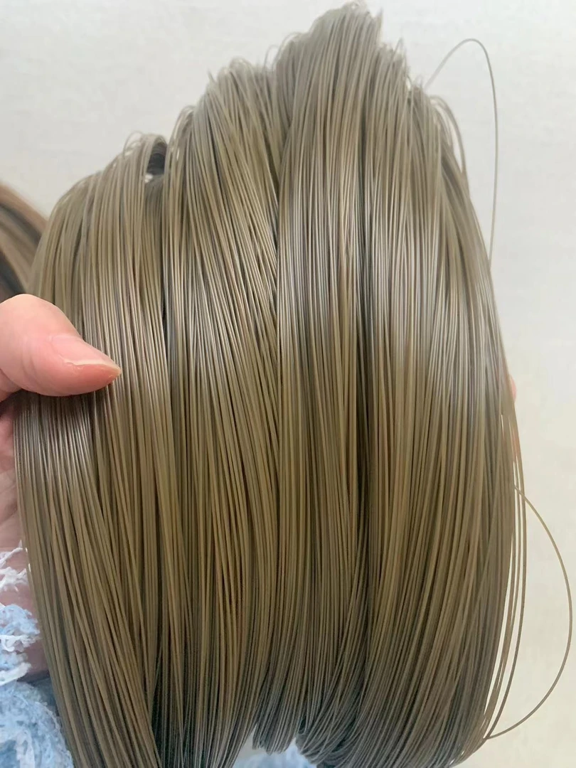 枯草色土黄色散装户外隐蔽鱼线硬质胶丝线尼龙线钓鱼线编织线
