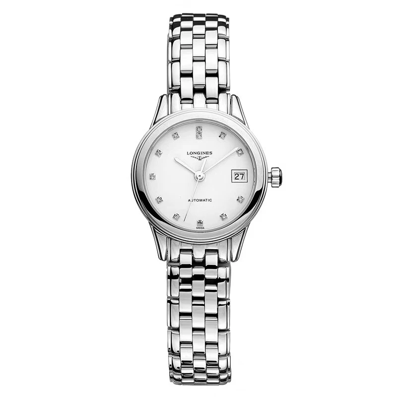 99新 Longines/浪琴 L4.274.4.27.6/军旗274白盘原镶钻/26表径